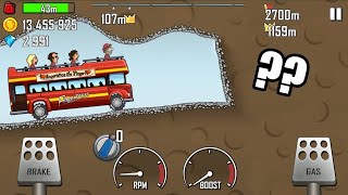 😱End of Way😱। Hill Climb Racing - BUS, TRACTOR, SUPER DIESEL 4x4, FIRE TRUCK in CAVE gameplay