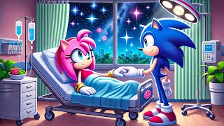 Sonic The Hedgehog 3 Animation | Under the Starlit Sky: Sonic Comforts Amy in the Hospital