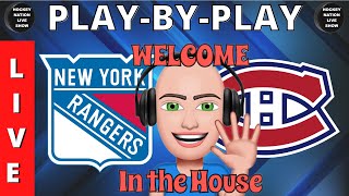 PLAY-BY-PLAY NHL GAME MONTREAL CANADIENS VS NEW YORK RANGERS