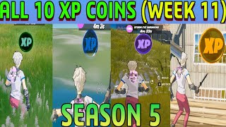 All XP Coins Location Guide WEEK 11 (Fortnite Chapter 2 Season 5)