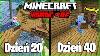 40 DNI w Minecraft Hardcore, ALE ŚWIAT ROZSZERZA się za KAŻDE *OSIĄGNIĘCIE*! | VILLAGERZY!