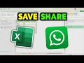 How To Save and Share Excel Sheet on WhatsApp 