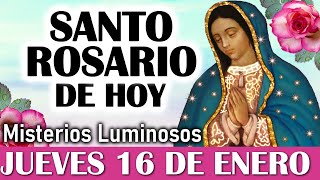 Santo Rosario JUEVES 16 de ENERO, Rosario a Virgen de Guadalupe 🌙 El Santo Rosario de hoy Jueves