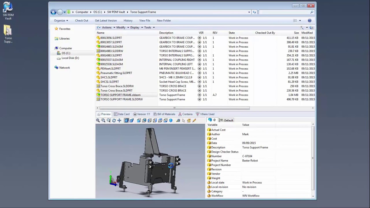 SOLIDWORKS PDM Standard Intro - YouTube