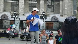 Discour de Frédéric Pitre, Montréal, 21-08-2021, Les femmes du Québec au front