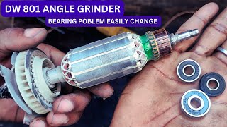 DW 801 angle grinder repair 😲😲 new bearing change and repair || how to repair DW801 angle grinder