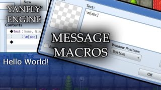 YEP.73 - Message Macros - RPG Maker MV