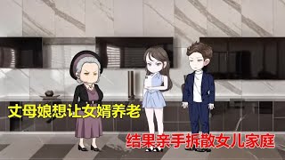 丈母娘想让女婿养老，结果亲手拆散女儿家庭