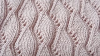 Overlapping Waves - Easy Knit Stitch Patterns for Beginners