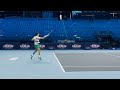 左利き編集、ジョコビッチの横から見たフォアハンドストローク（スロー） novak djokovic forehand stroke slow motion side view【lefty】