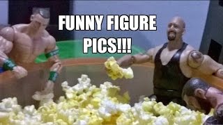 WWE FUNNY FIGURE PICS! Mattel Elite and Jakks Wrestling Figures Toy Poses Review