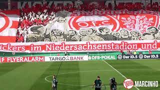 Atemberaubende Pokal-Choreo der OFC-Fans (Kickers Offenbach - Fortuna Düsseldorf)