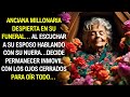 MILLONARIA ANCIANA DESPIERTA EN SU PROPIO FUNERAL AL ESCUCHAR A SU ESPOSO HABLANDO CON SU AMANTE...