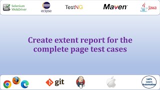 Selenium Framework - 15 (Extent Report)