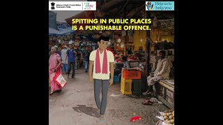 Spitting in public is a punishable offense #IndiaFightsCorona