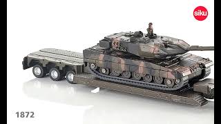 Siku 1872 Super Low Loader with Tank Die Cast Scale 1:87