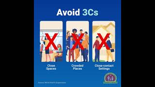 Avoid the 3Cs to protect yourself from Covid-19