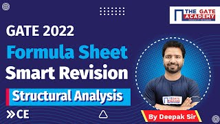 #1 Quick Revision Through Formulas | Structural Analysis | GATE 2022 l Deepak Arora sir