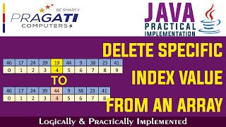 Delete Specific Index Value From An Array Using Java (Logically & Practically Explained in Hindi)