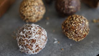 Recette boules énergie aux dattes et graines