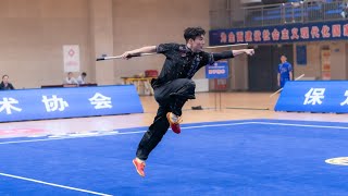 男子棍术  第10名 郭润 甘肃 17.530分 2023年全国武术套路冠军赛 2023 National Wushu Routine Championship