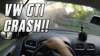 💀 Car Crash - VW Golf GTI on Mountain Road / Touge Canyon Run (60fps, HD)