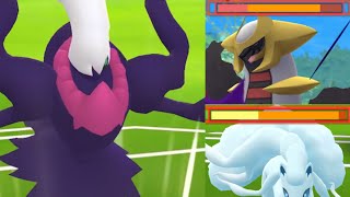 【ポケモンGO】鬼火力がヤバイ！？新技ヘド爆ダークライの強さを見せてくれるのか・・！【Darkrai・GOバトルリーグ・色違い・レイドウィークエンド】