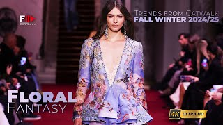 TRENDS from CATWALK I FALL WINTER 2024/25 I FLORAL FANTASY - Fashion Channel Chronicle