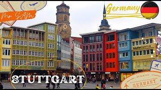 Stuttgart, Germany 🇩🇪 2023, City tour 4K , part 2