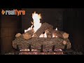 Real Fyre Rustic Oak Designer Vented Gas Logs Live Burn Video - American Gas Works