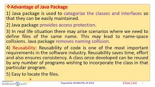 JAVA - MODULE 3 - TOPIC 1 - PACKAGES