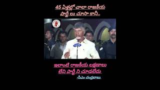 నేను 45ఏళ్లలో అనేక రాజకీయ పార్టీలు చూసా. కానీ ఇలాంటి రాజకీయ లక్షణాలు లేని పార్టీని చూడలేదు #shorts