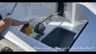 Quick Tip: Lewmar Pro Fish Windlass won't go up, Lower, or Retrieve Anchor. Easy fix troubleshoot.