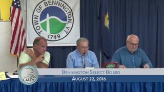 Bennington Select Board - 8/22/16