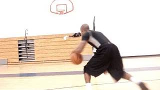 Dre Baldwin:  Crossover Step Left Hand Layup Counter Move: Spin Move Drive | John Wall Hot Sauce