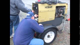 Sold! Hobart Champion 16 Tow Behind AC DC Welder 8000 Watt bidadoo.com