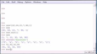 Python Programming Tutorial - 16 - Sort and Tuples