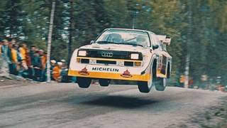 3 minutes of Audi Sport Quattro S1 absolutely sending it! 5 cylinder turbo RAW SOUND