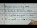 10 lines on mango in english my favourite fruit mango essay 10 lines about mango sentence speech