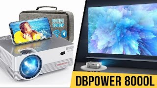 native 1080p wifi projector dbpower 8000l full hd outdoor movie projector