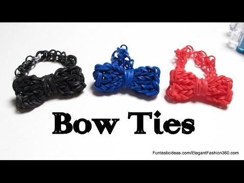 Rainbow Loom Bow Tie Charm - how to - Father's Day Gift Idea Series Rainbow Loom Bow Tie Charm - how to - Father's Day Gift Idea Series