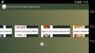 Horizontal ListView (Parchment Android library)
