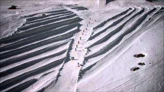 Freestyle Skiing in Saalbach , Österreich