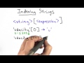 Indexing Strings - Intro to Computer Science