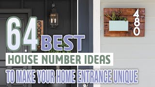 64 Best House Number Ideas To Make Your Home Entrance Unique