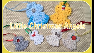 Little Christmas Angels  Crochet Pattern