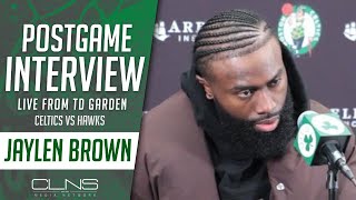 Jaylen Brown Balancing Passing vs Aggression in Celtics Offense | Postgame Interview 11/26/23