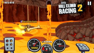 Hill Climb Racing 2 - 9349m RACIER GLACIER with RALLY CAR Walkthrough