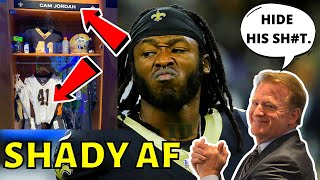 NFL COVERED UP Alvin Kamara's Name at SAINTS Exhibit after Las Vegas Arrest! And was LAZY about it!