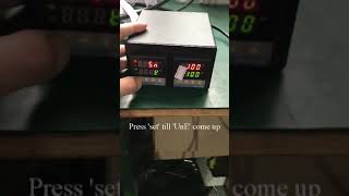 rex c100 setting change C To F